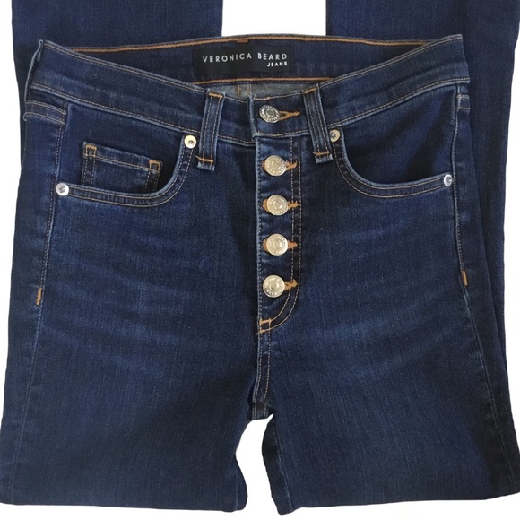 Veronica Beard 10” Carolyn Baby Boot Jean Sz 24 - Picture 3 of 7